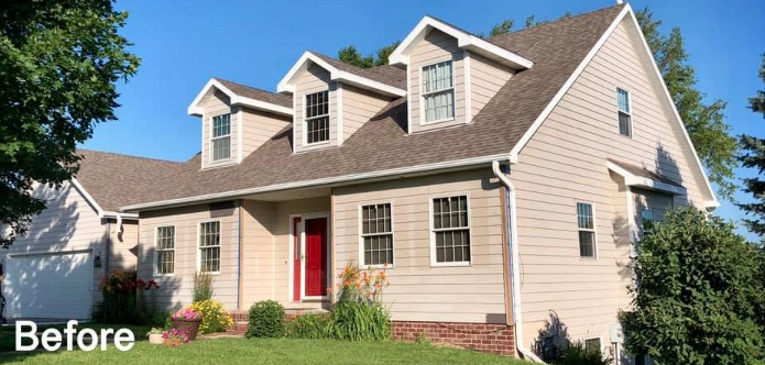 House exterior before painting by Martinez Painting Company